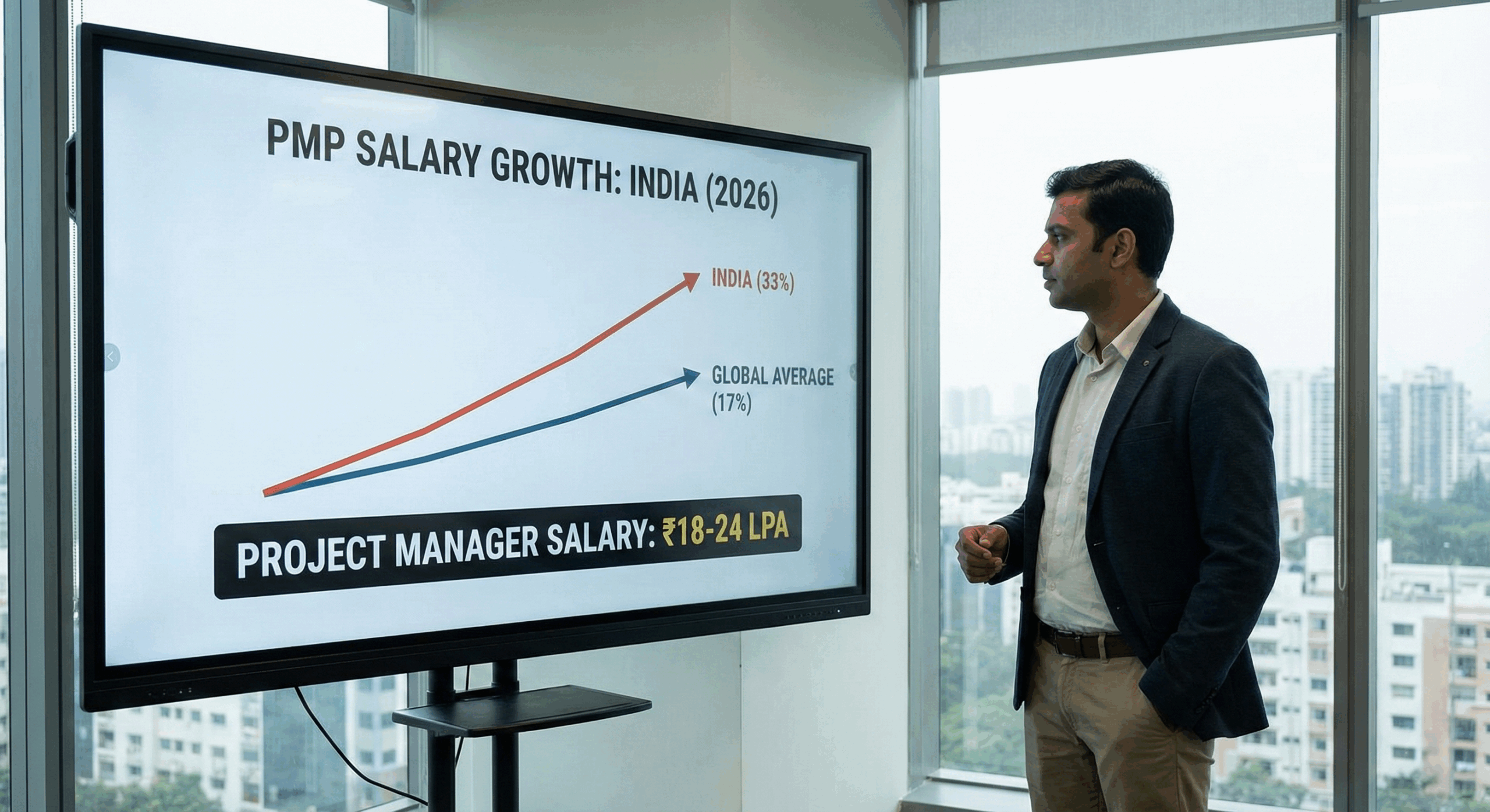 PMP Salary Report 2026: Why India Beats the Global Average (33% vs 17%)